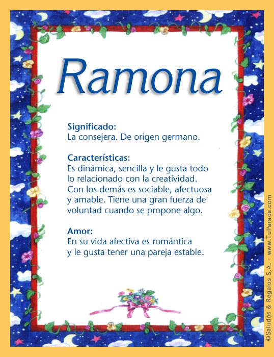 Tarjeta - Ramona