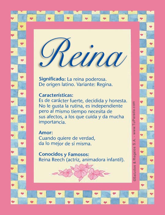 Reina - R, tarjetas