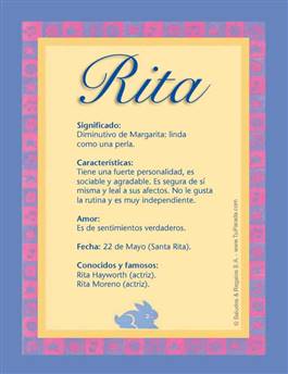 Nombre Rita