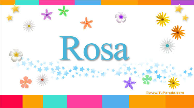 Nombre Rosa, Imagen Significado de Rosa