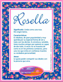 Significado del nombre Rosella