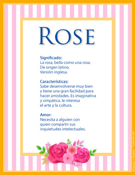 Significado del nombre Rose