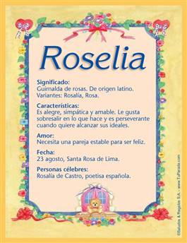 Significado del nombre Roselia