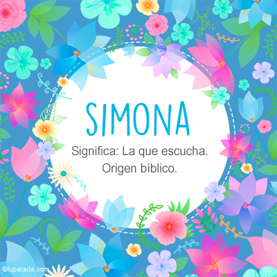 Significado Nombre Simona