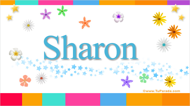 Sharon - Nombres populares de mujer, tarjetas