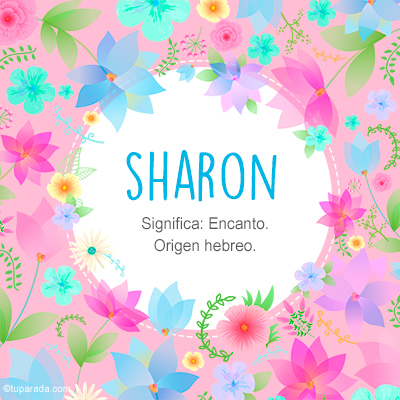 Significado Nombre Sharon