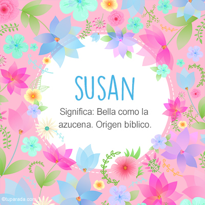 Significado Nombre Susan