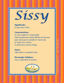 Significado del nombre Sissy