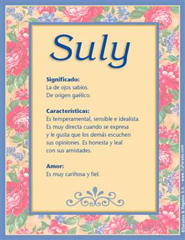 Significado del nombre Suly
