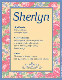 Significado del nombre Sherlyn
