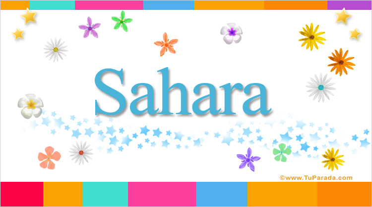 Nombre Sahara, Imagen Significado de Sahara