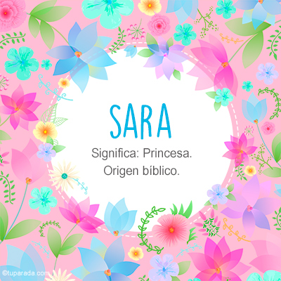 Significado Nombre Sara