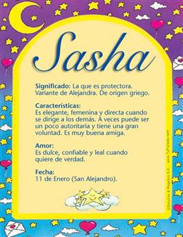 Significado del nombre Sasha