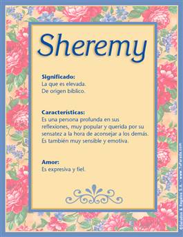 Significado del nombre Sheremy