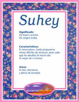 Significado del nombre Suhey
