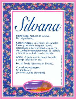 Significado del nombre Silvana