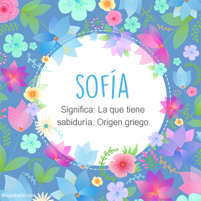 Significado Nombre Sofía