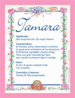 Significado del nombre Tamara