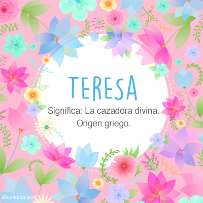 Significado Nombre Teresa