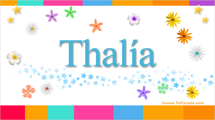 Nombre Thalía, Imagen Significado de Thalía