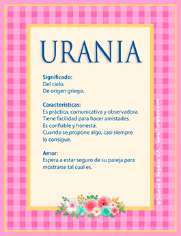 Significado del nombre Urania