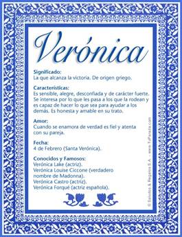 Nombre Verónica