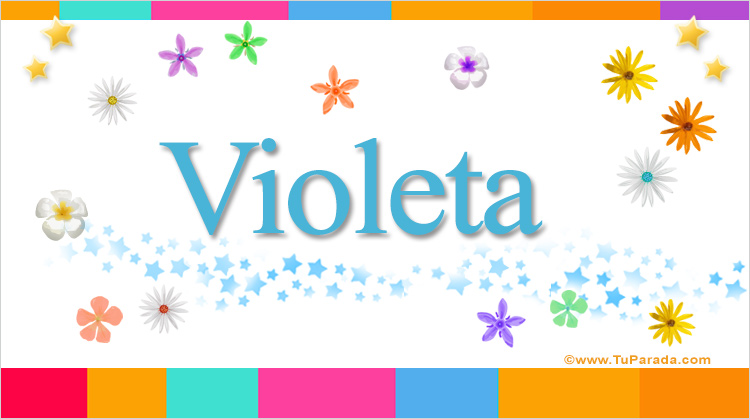 Nombre Violeta, Imagen Significado de Violeta