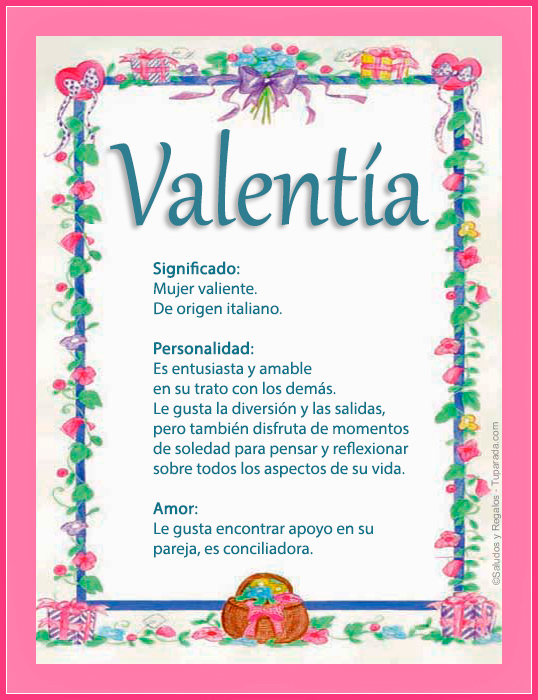 Tarjeta - Valentía