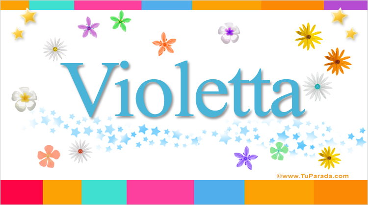 Nombre Violetta, Imagen Significado de Violetta