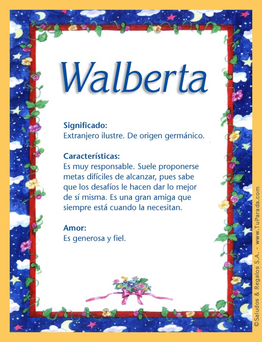 Tarjeta - Walberta