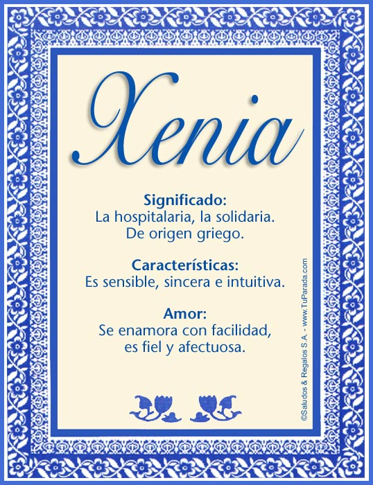 Tarjeta - Xenia