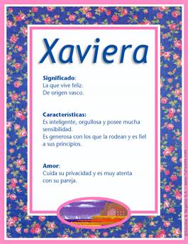 Significado del nombre Xaviera