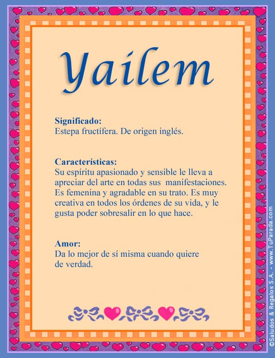 Tarjeta - Yailem