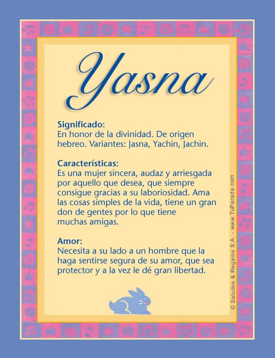 Tarjeta - Yasna