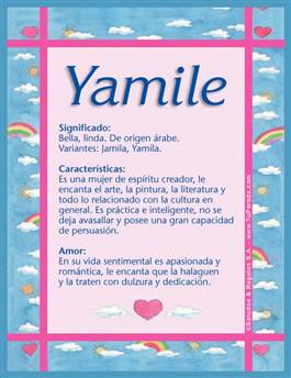 Significado del nombre Yamile