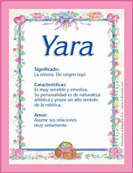 Nombre Yara