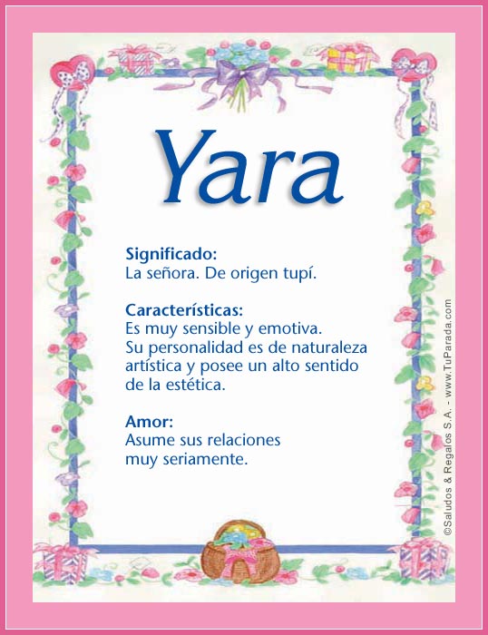 Tarjeta - Yara