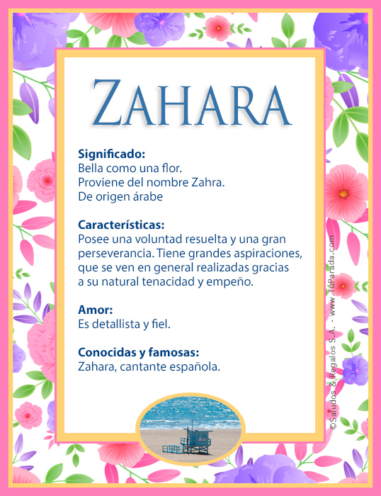 Tarjeta - Zahara