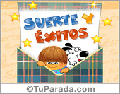 Suerte y éxitos