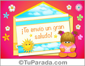 Te envío un gran saludo sorpresa
