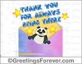 Thank you for always being there