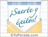 Suerte y éxitos