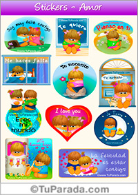 Stickers de amor