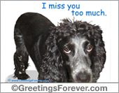 I miss you ecard