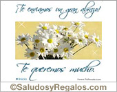 Te enviamos un gran abrazo