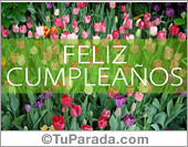 Flores para un feliz cumpleaños