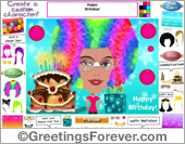 Create a Pop Birthday eCard for women