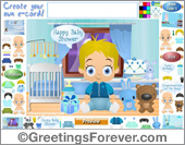 Boy Baby Shower ecard