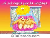 El sol entra por la ventana.