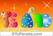 Te amo con letras de colores